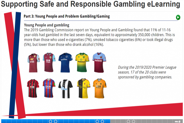Safer gambling for the sport and for the next generation - a new learning tool is launched by the industry Image Safer gambling for the sport and for the next generation - a new learning tool is launched by the industry Image